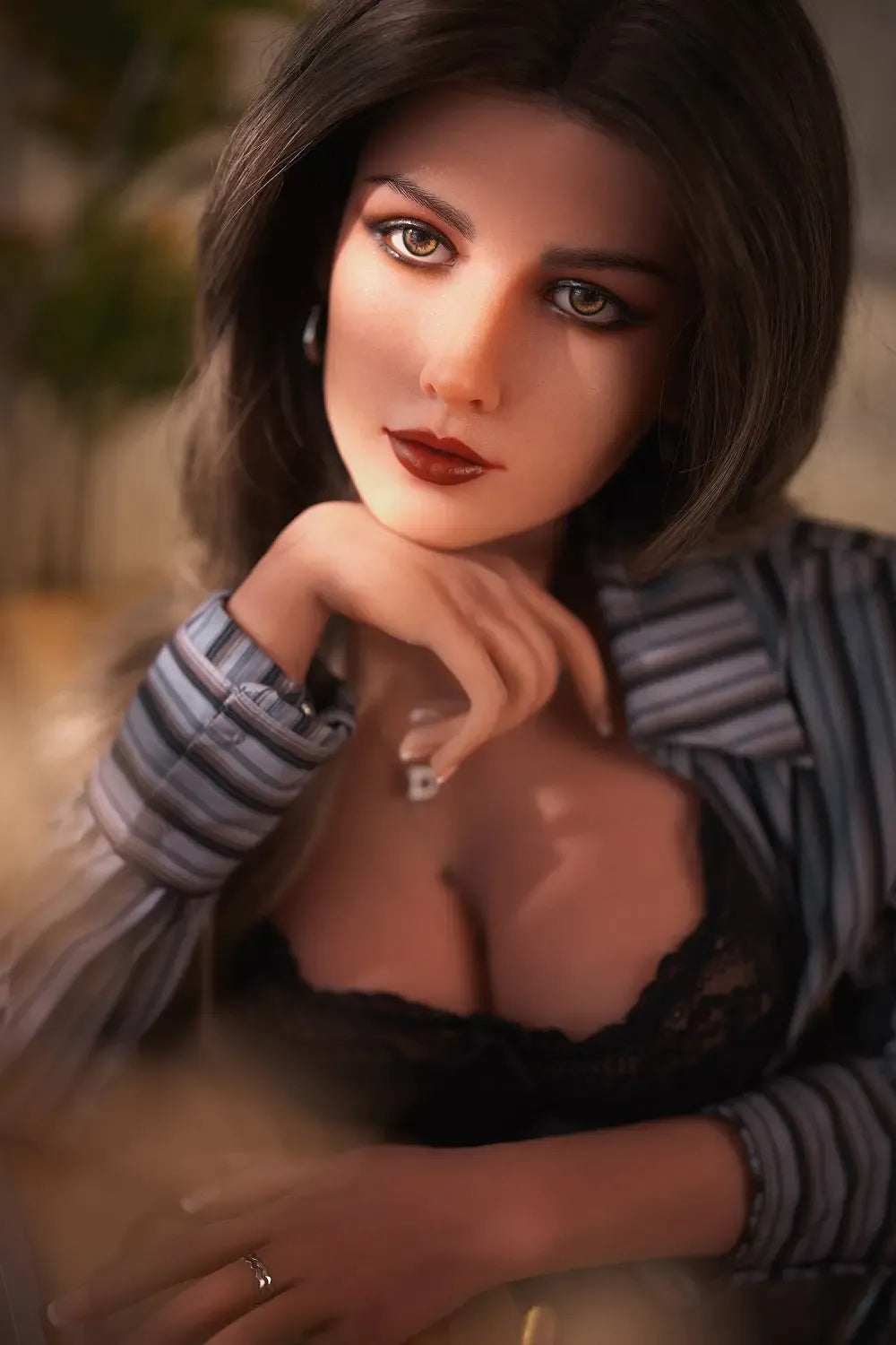 US EU Stock! Olive - 5ft45in /166cm Big chest TPE Sex Doll